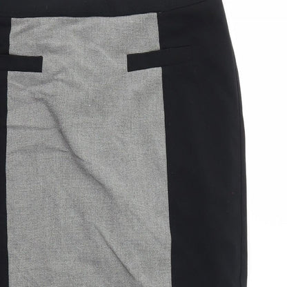 M&S Womens Black   A-Line Skirt Size 10