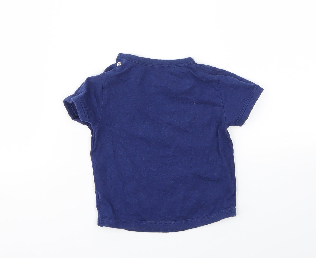 Mini Club Baby Blue   Basic T-Shirt Size 6-9 Months