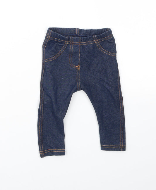 M Girls Blue   Capri Jeans Size 3-6 Months