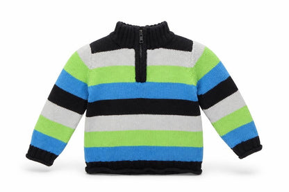 Authentic boys Boys Blue Striped  Basic Coat Jacket Size 3-6 Months