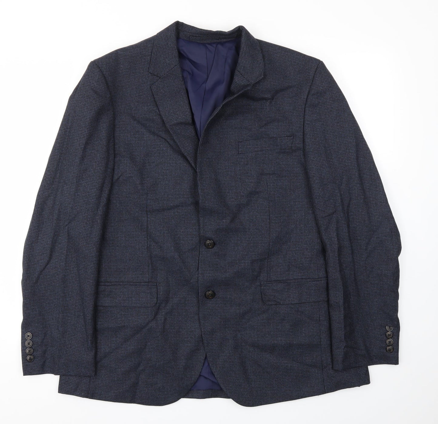 Mens UK Size 42 M&S Regular Blue Suit Jacket