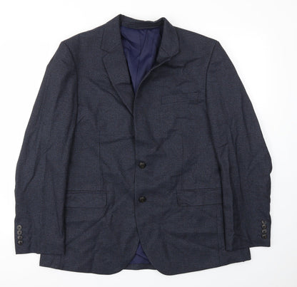 Mens UK Size 42 M&S Regular Blue Suit Jacket