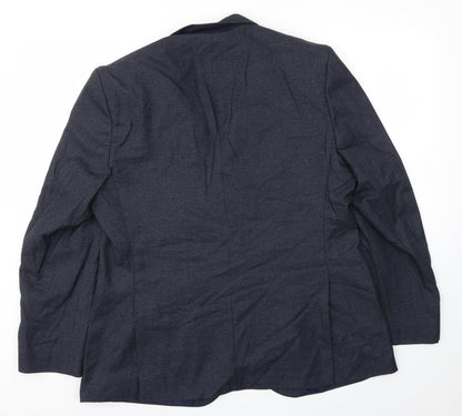 Mens UK Size 42 M&S Regular Blue Suit Jacket
