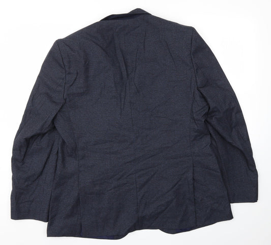 Mens UK Size 42 M&S Regular Blue Suit Jacket