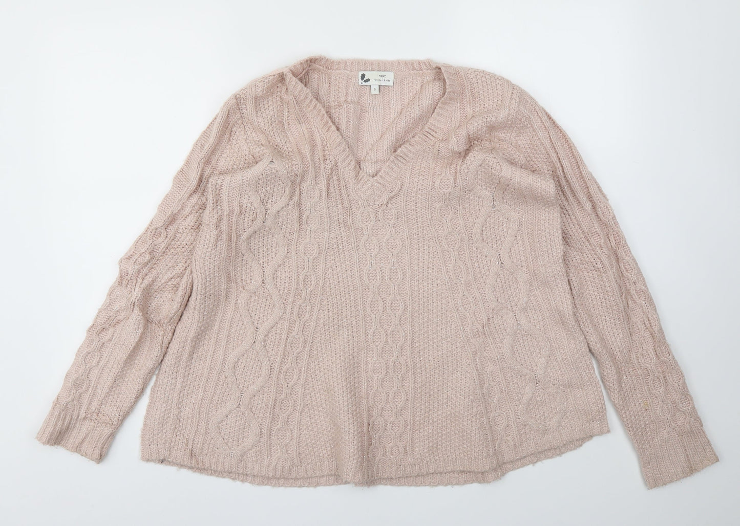 Womens UK Size S NEXT Pink Pullover Jumper