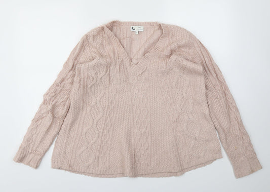 Womens UK Size S NEXT Pink Pullover Jumper