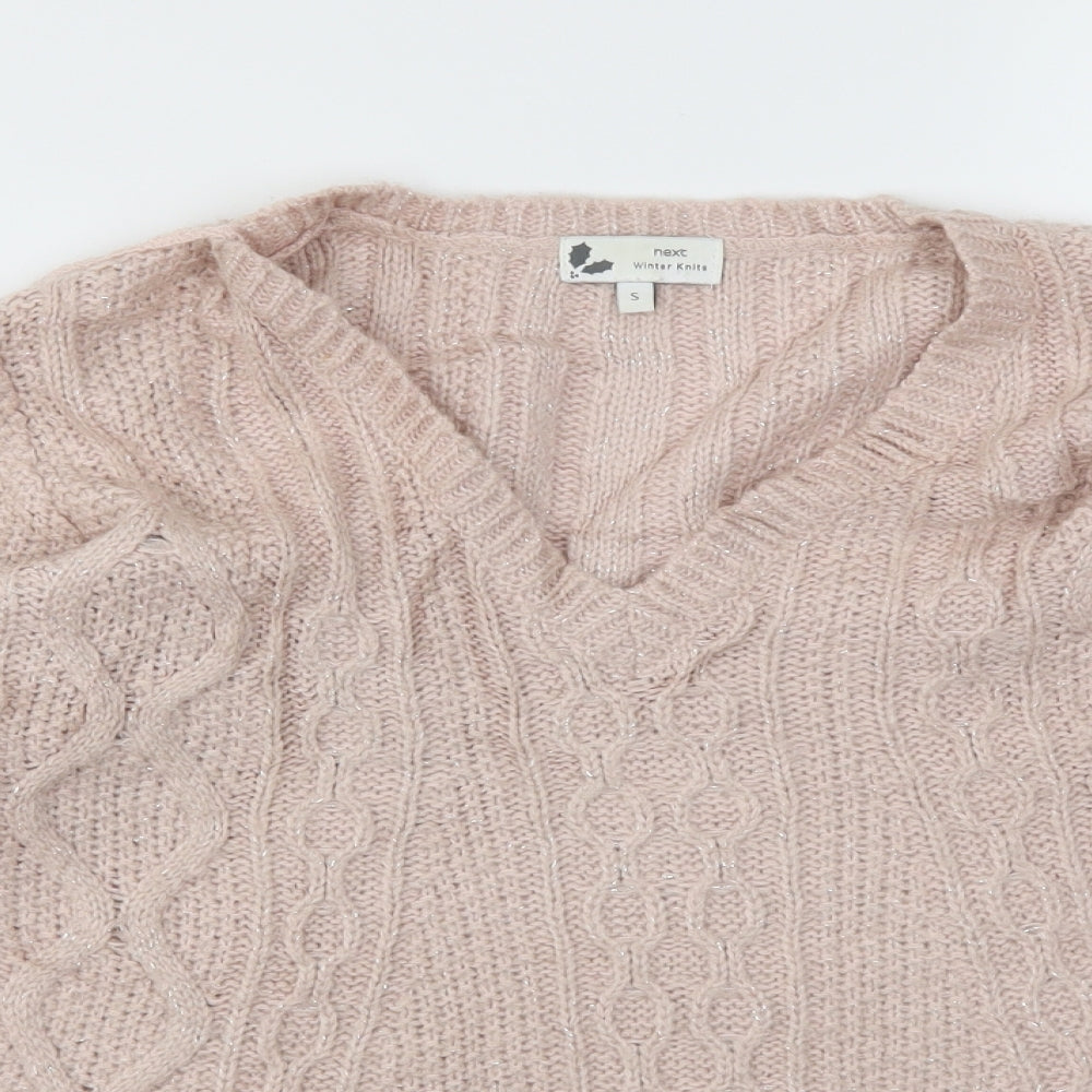 Womens UK Size S NEXT Pink Pullover Jumper