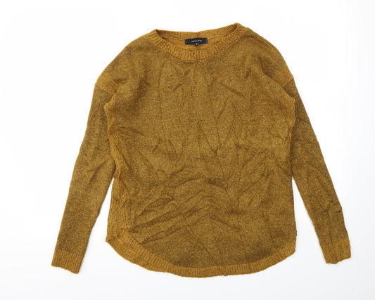 Womens UK Size 6 New Look Yellow Pullover Jumper