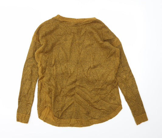 Womens UK Size 6 New Look Yellow Pullover Jumper