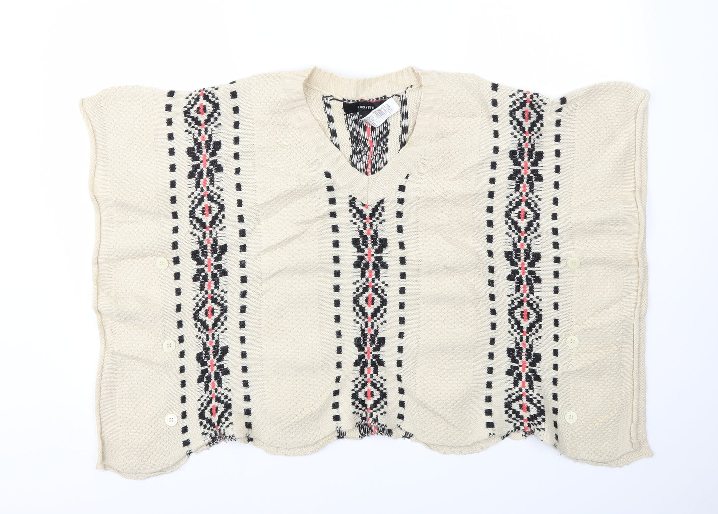 FOREVER 21 Womens Beige   Pullover Jumper Size S