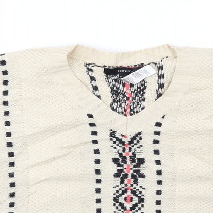 FOREVER 21 Womens Beige   Pullover Jumper Size S
