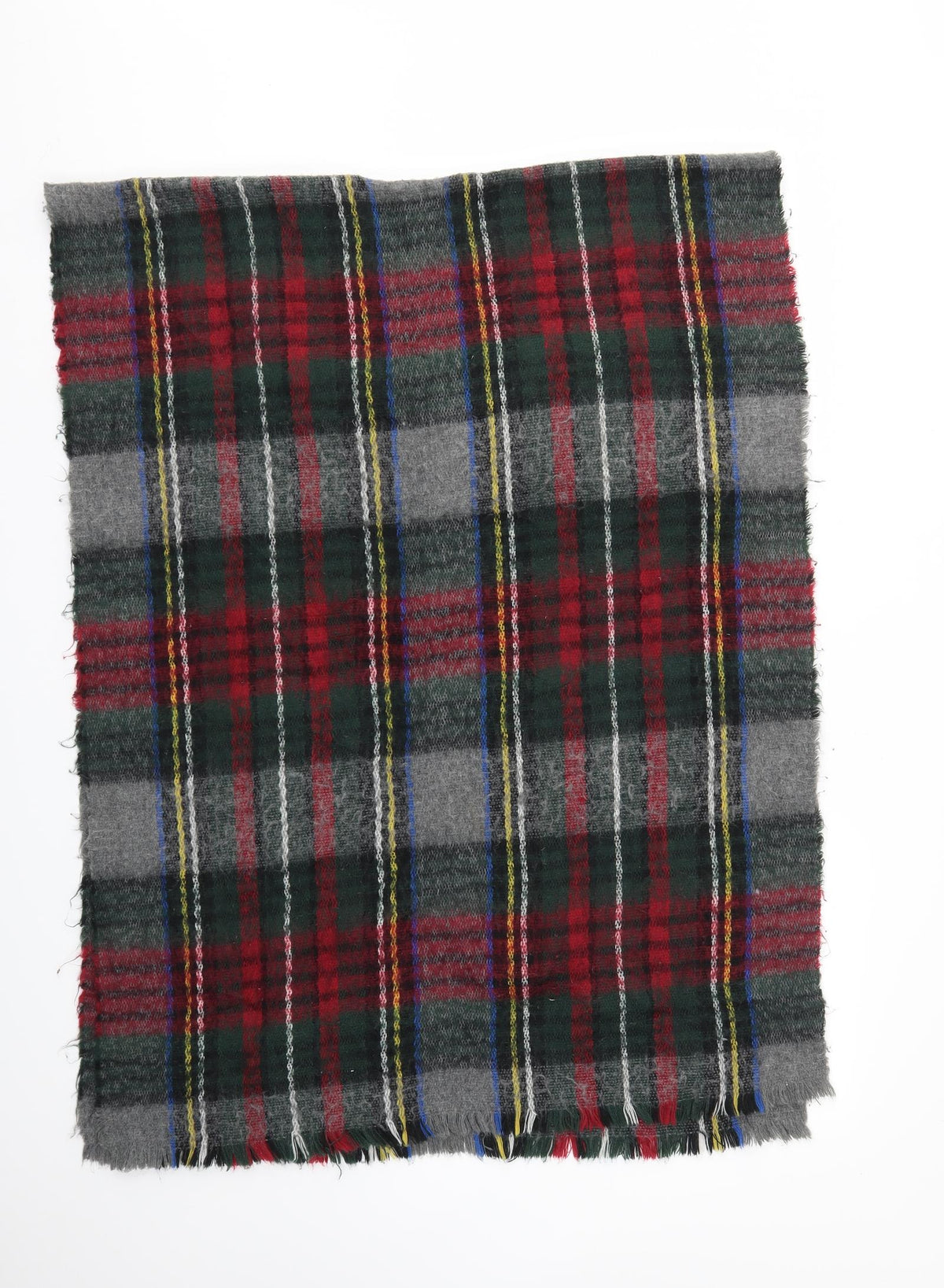 Preworn Unisex Multicoloured Check   Scarf
