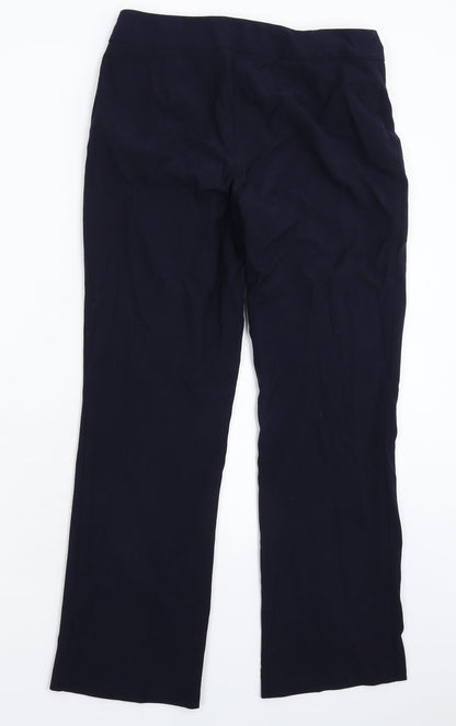 Womens UK Size 10 Marks and Spencer Regular Fit Dress Pants Blue Trousers