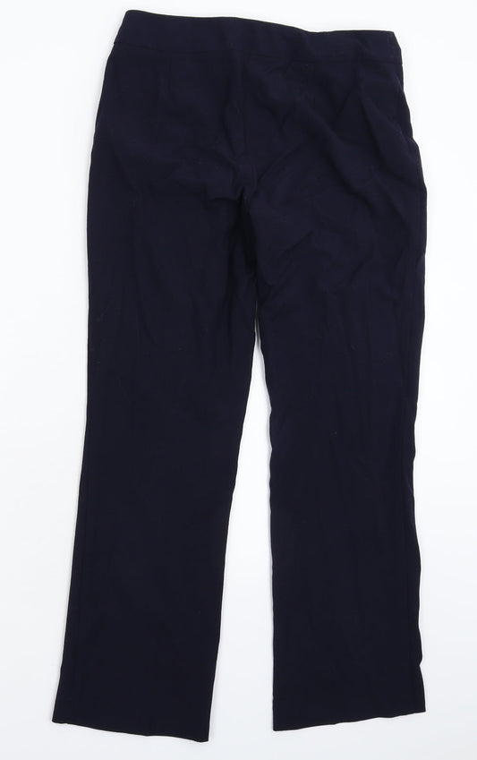 Womens UK Size 10 Marks and Spencer Regular Fit Dress Pants Blue Trousers