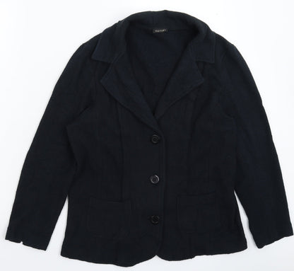 monari Womens Black   Jacket Blazer Size 10
