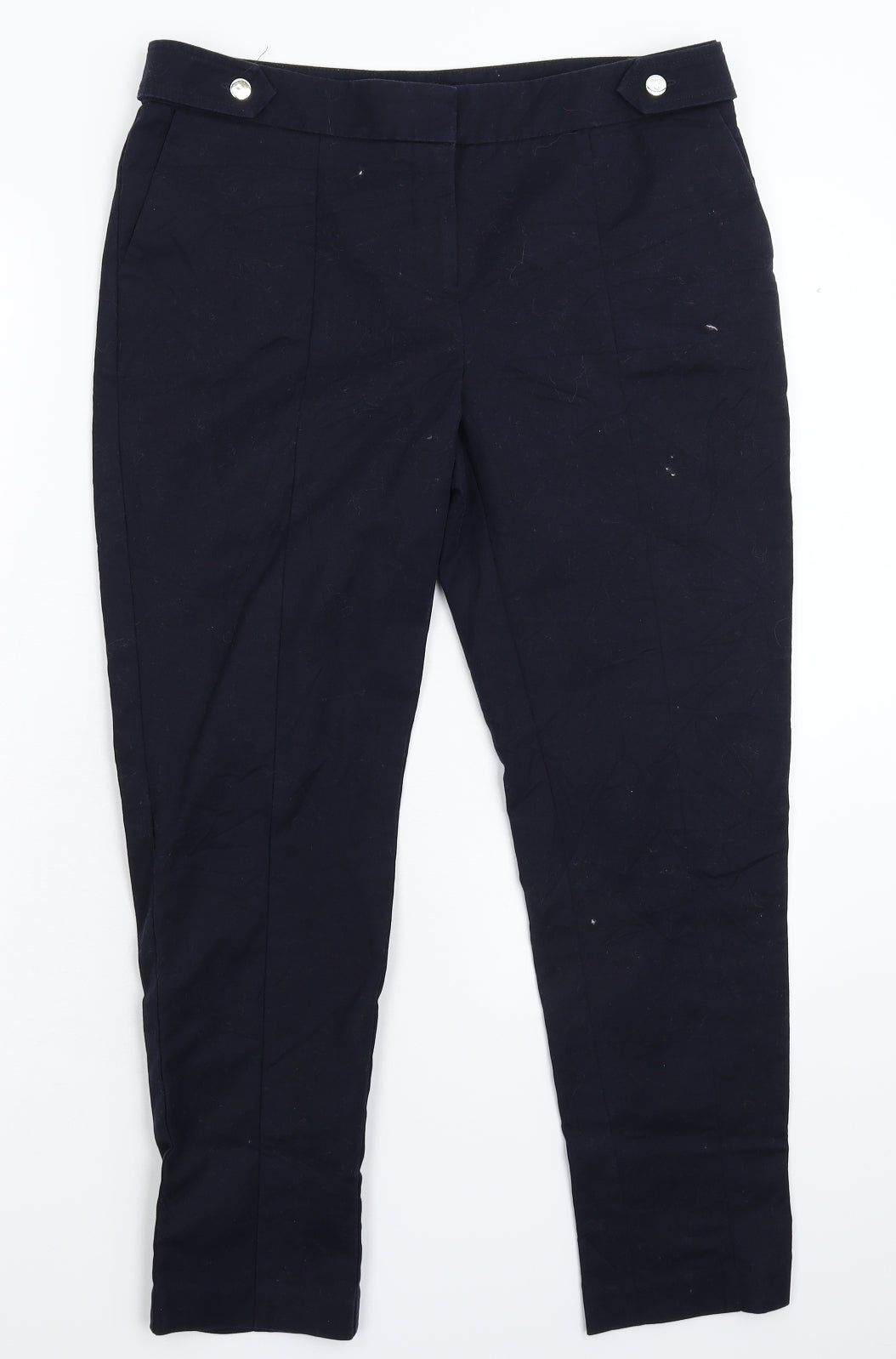 Womens UK Size 12 Oasis Extra-Slim Fit  Blue Trousers