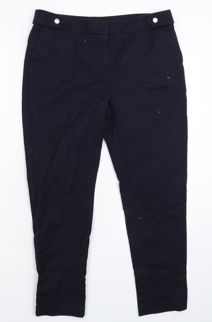 Womens UK Size 12 Oasis Extra-Slim Fit  Blue Trousers