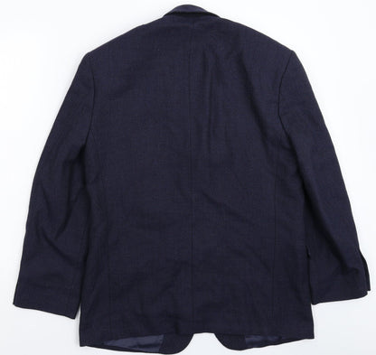 Mens UK Size 40 Marks and Spencer Regular Blue Suit Jacket