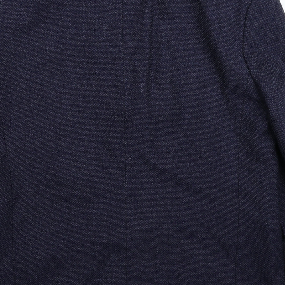 Mens UK Size 40 Marks and Spencer Regular Blue Suit Jacket