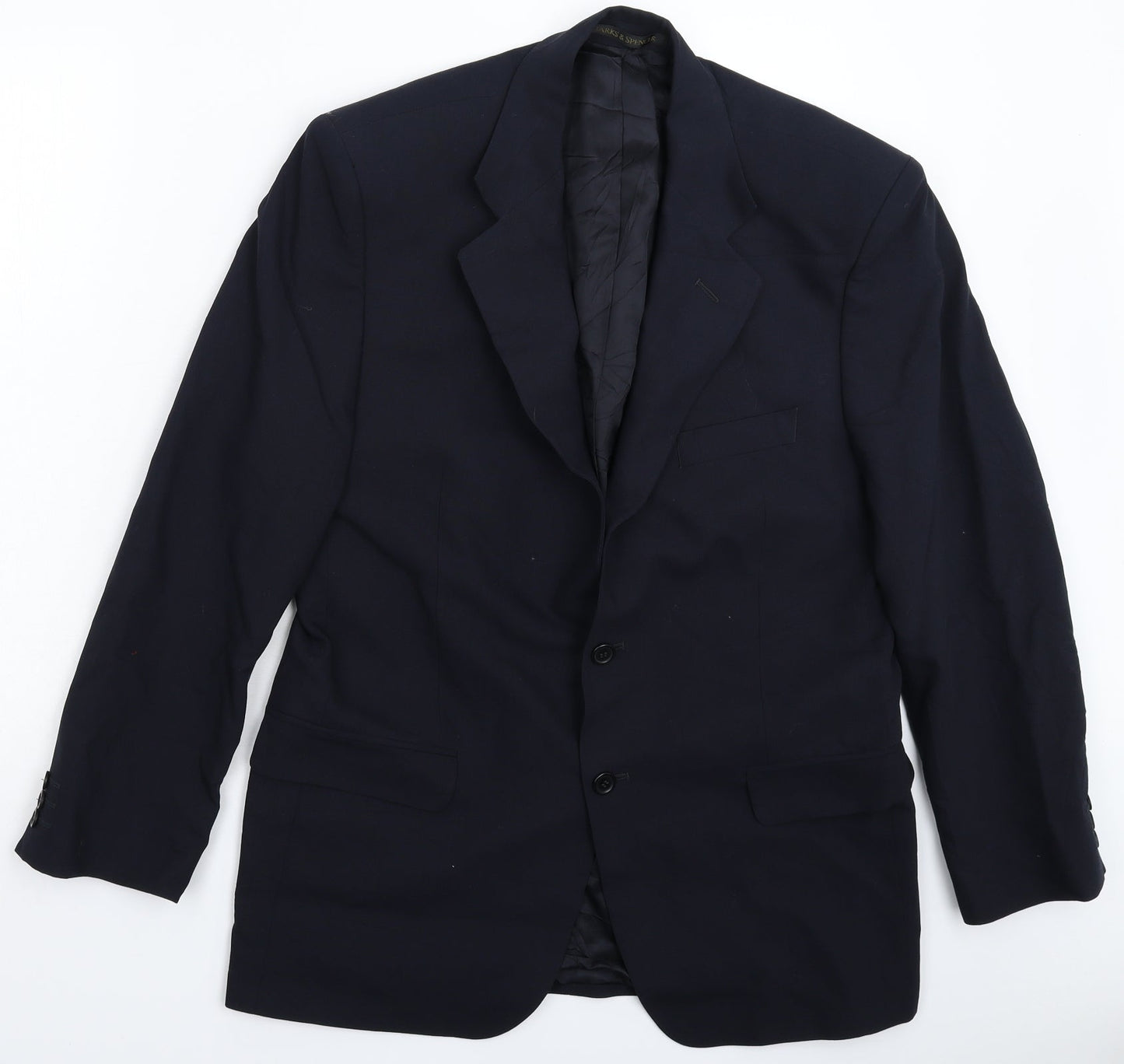 Mens UK Size 40 Marks and Spencer Regular Blue Suit Jacket