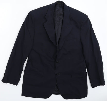 Mens UK Size 40 Marks and Spencer Regular Blue Suit Jacket