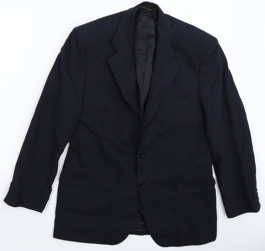 Mens UK Size 40 Marks and Spencer Regular Blue Suit Jacket