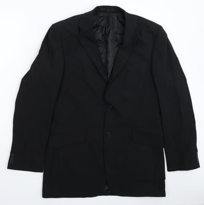 Mens UK Size 40 Karl Jackson Regular Black Suit Jacket