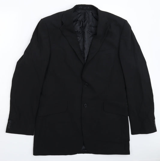 Mens UK Size 40 Karl Jackson Regular Black Suit Jacket