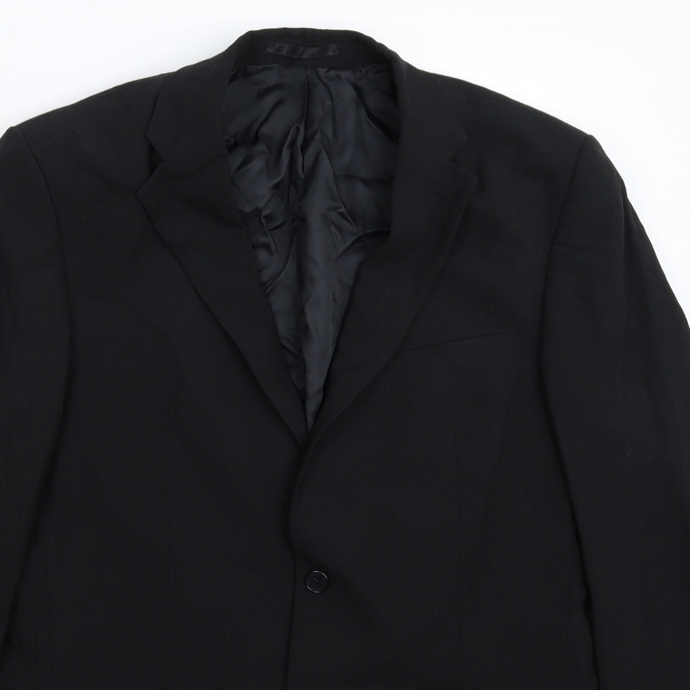 Mens UK Size 40 Karl Jackson Regular Black Suit Jacket