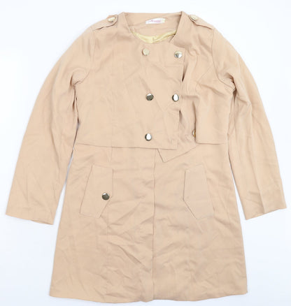 Mermaid Womens Beige   Shirt Dress  Size M