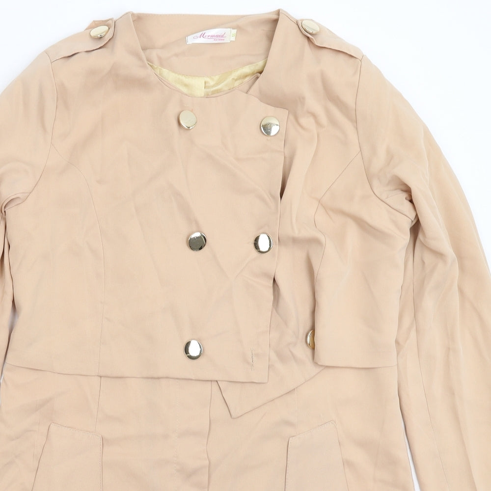 Mermaid Womens Beige   Shirt Dress  Size M