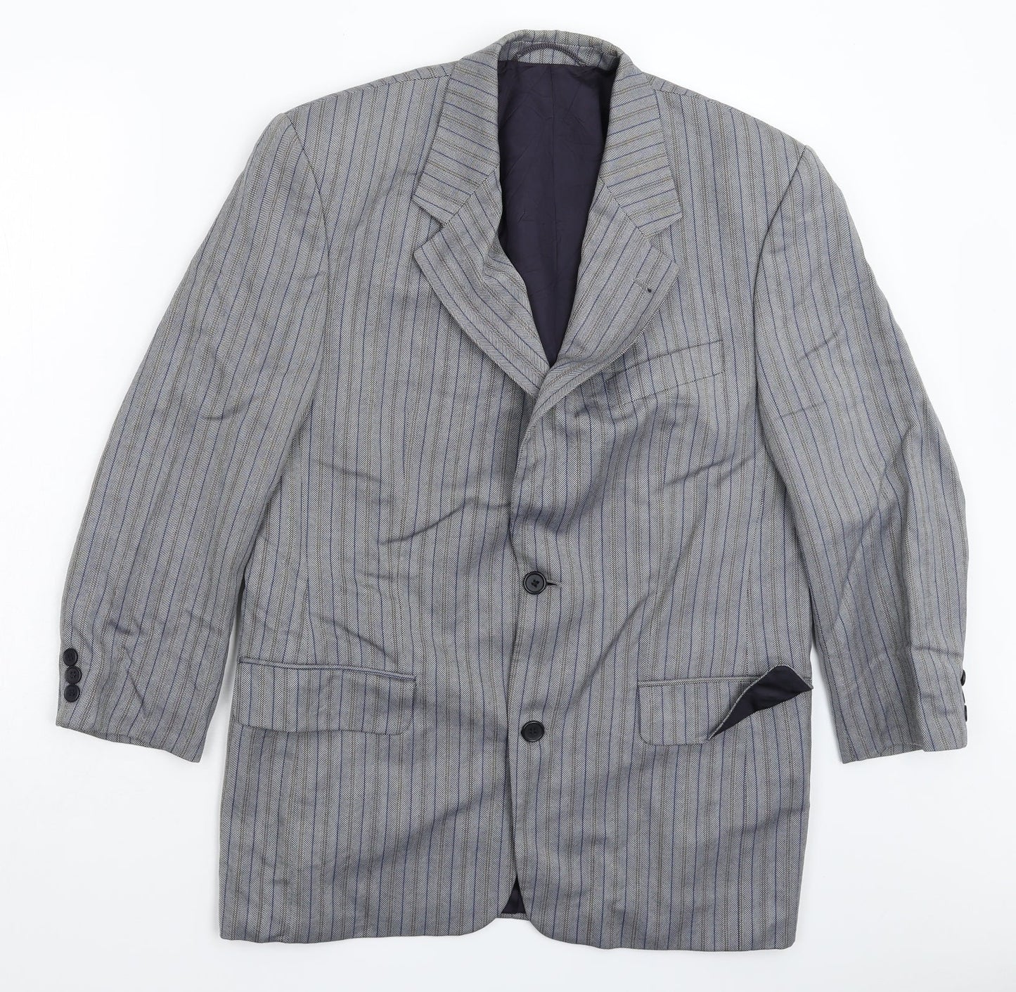 Mens UK Size 42 Desch Regular Grey Suit Jacket