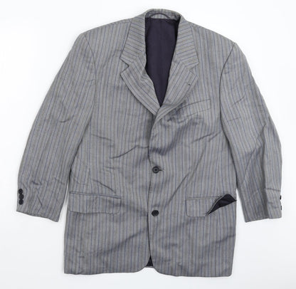 Mens UK Size 42 Desch Regular Grey Suit Jacket