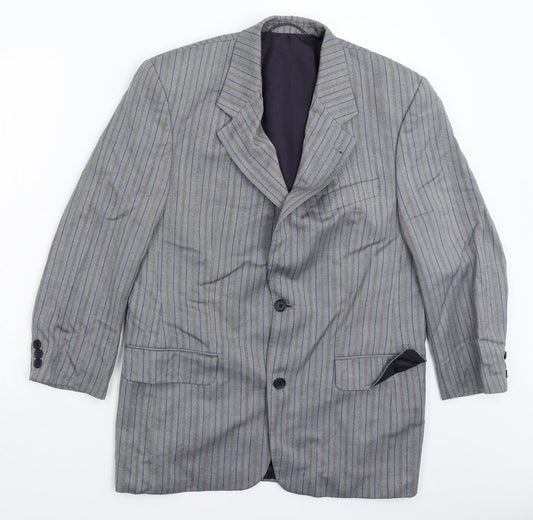 Mens UK Size 42 Desch Regular Grey Suit Jacket
