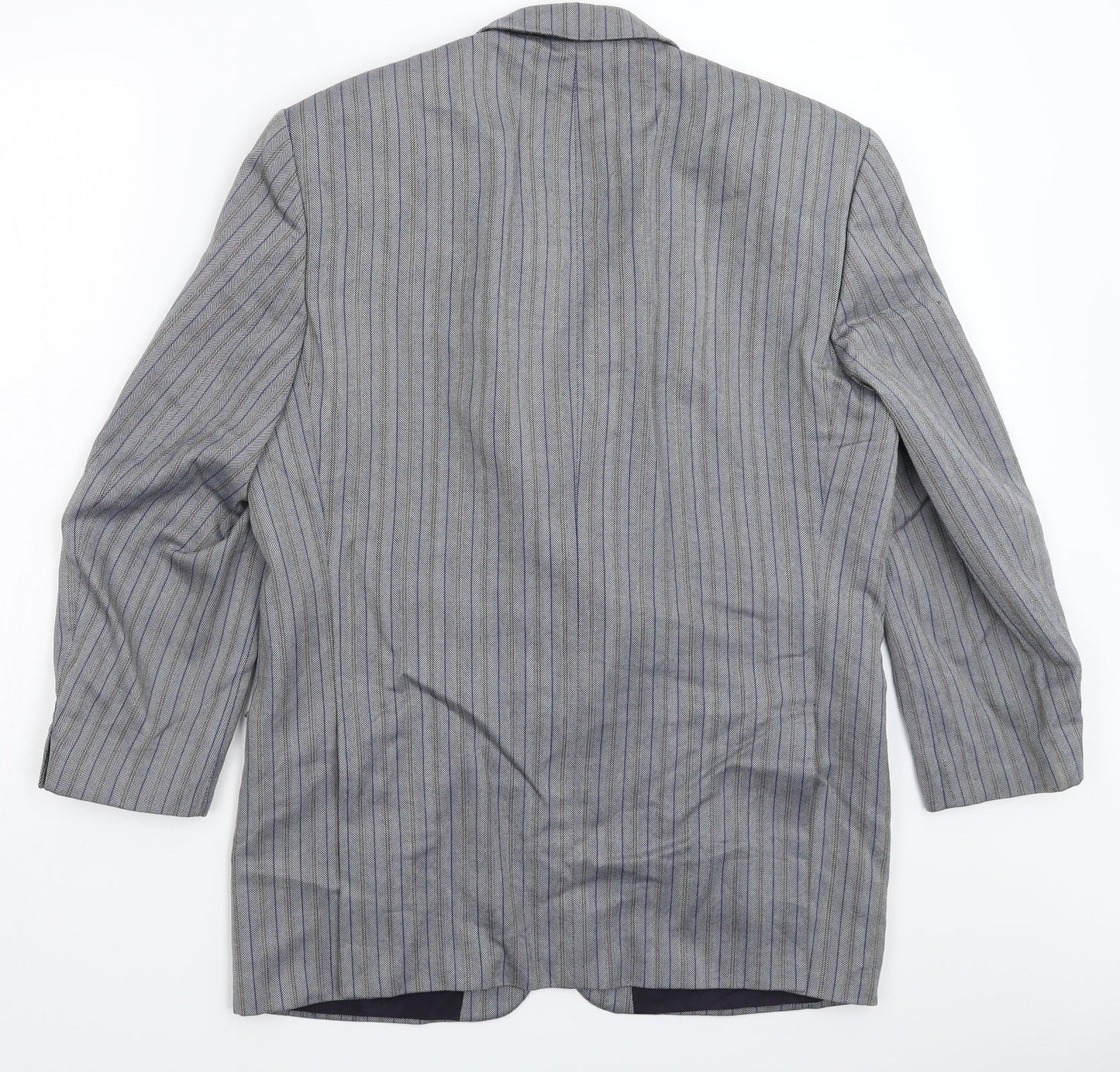 Mens UK Size 42 Desch Regular Grey Suit Jacket