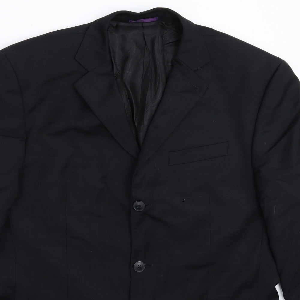 Mens UK Size 40 NEXT Regular Black Suit Jacket