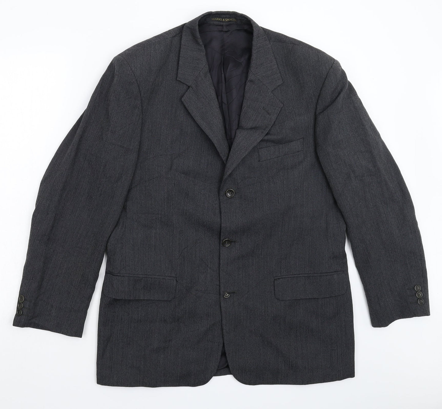 Mens UK Size 40 Marks and Spencer Regular Grey Suit Jacket