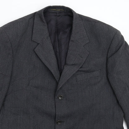 Mens UK Size 40 Marks and Spencer Regular Grey Suit Jacket