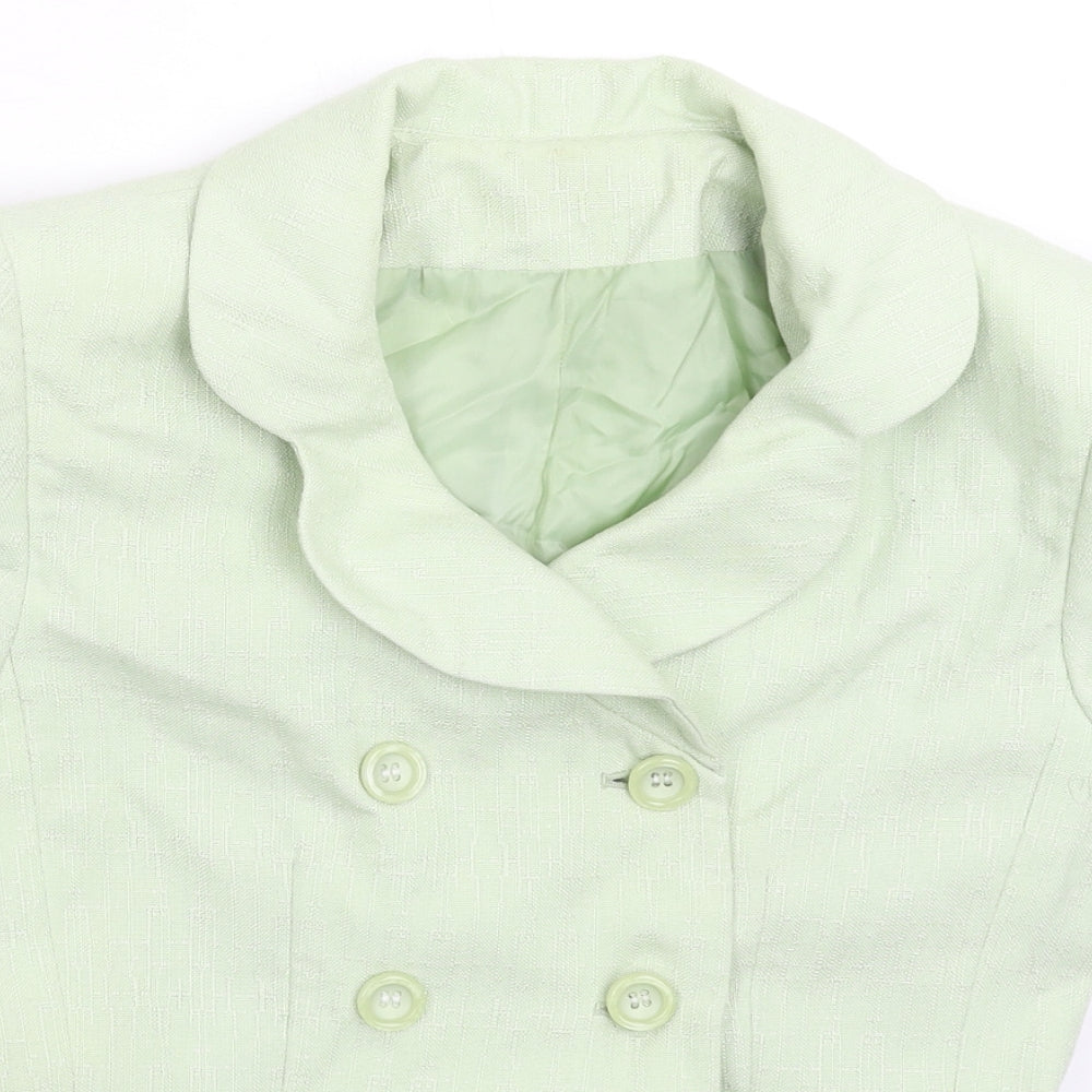 Womens UK Size M Preworn Regular Green Blazer