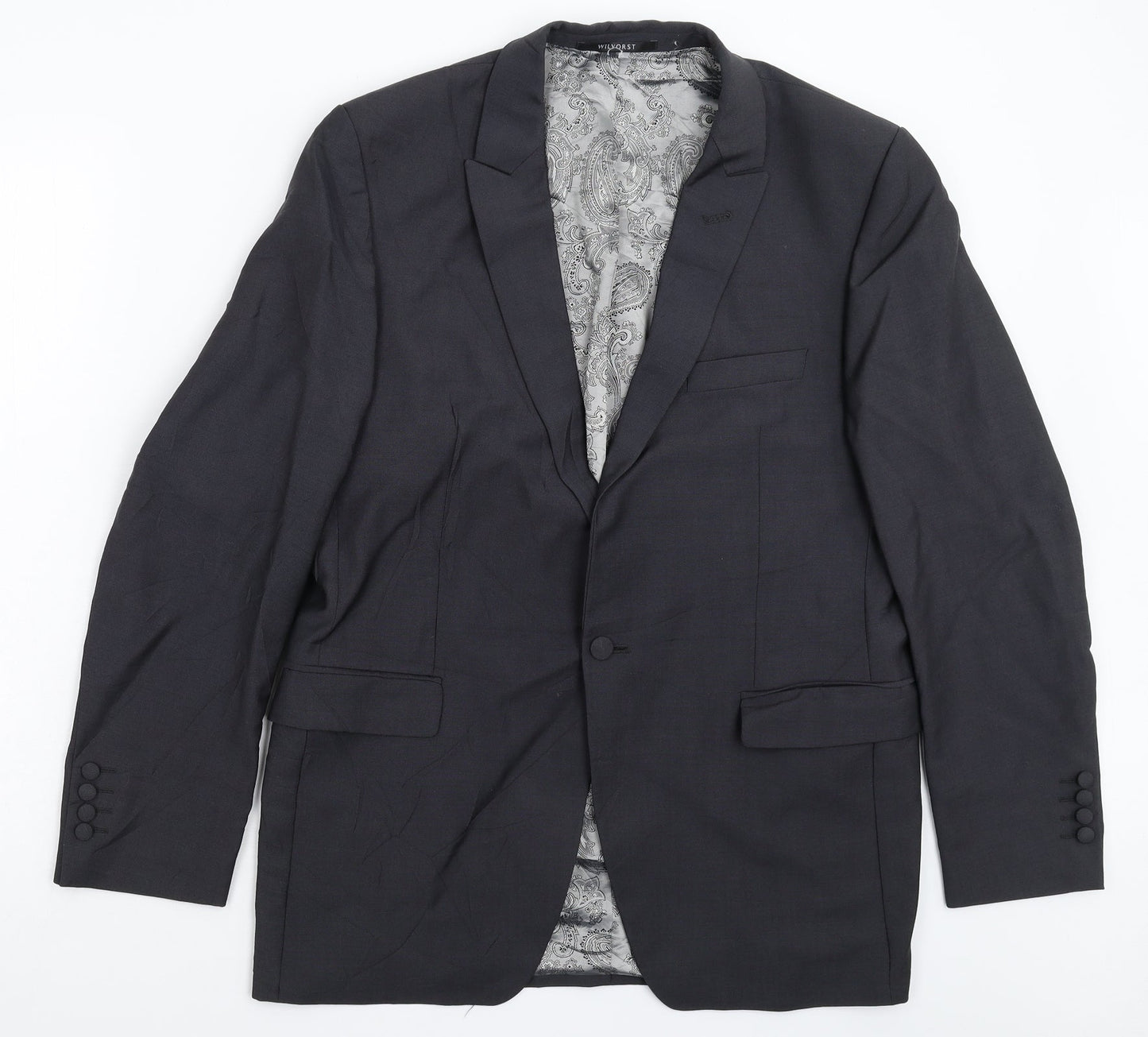 Mens UK Size 40 WILVORST Regular Grey Suit Jacket
