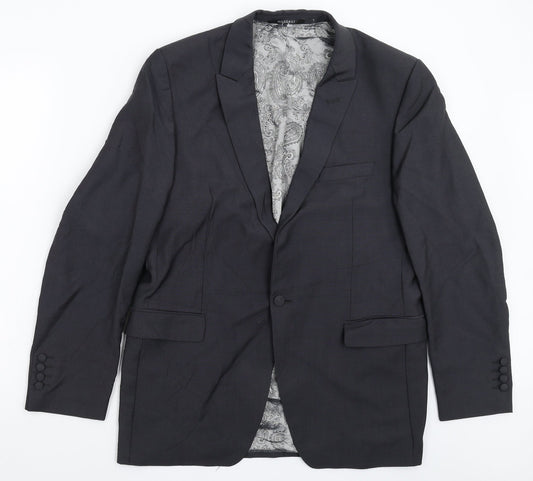 Mens UK Size 40 WILVORST Regular Grey Suit Jacket