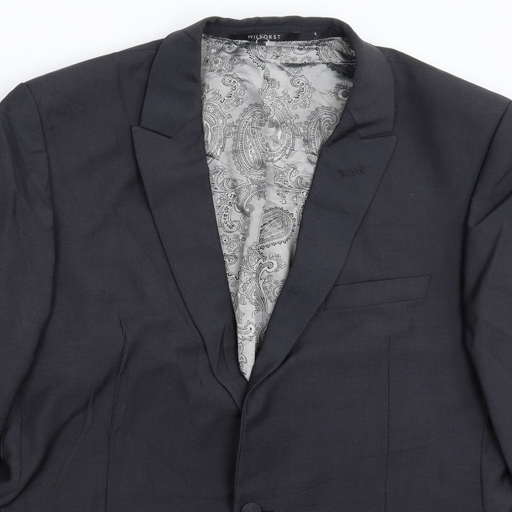Mens UK Size 40 WILVORST Regular Grey Suit Jacket