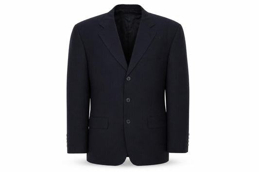 A Prime Mens Blue Striped  Jacket Suit Jacket Size 44