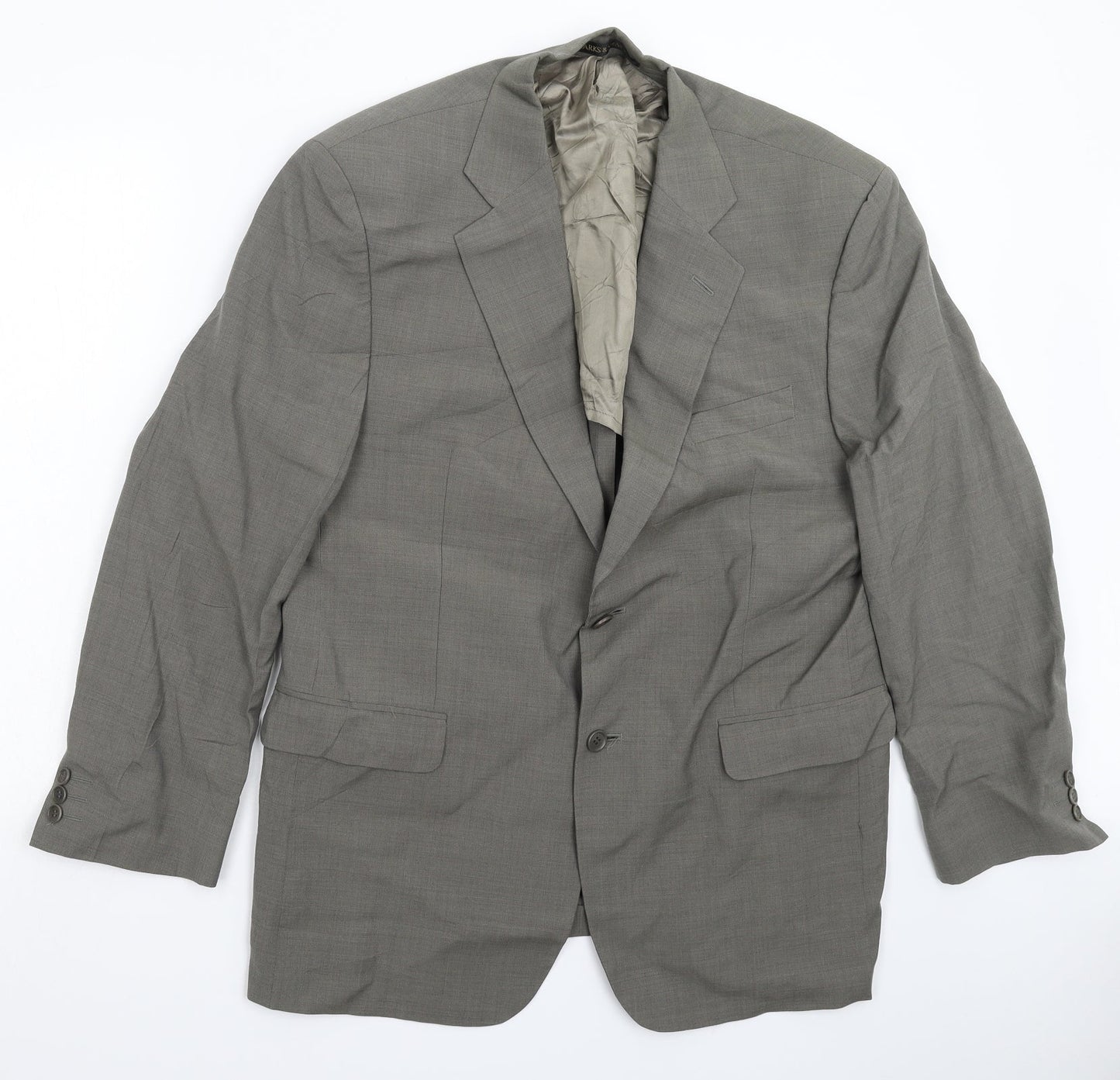 Mens UK Size 42 Marks and Spencer Regular Grey Suit Jacket