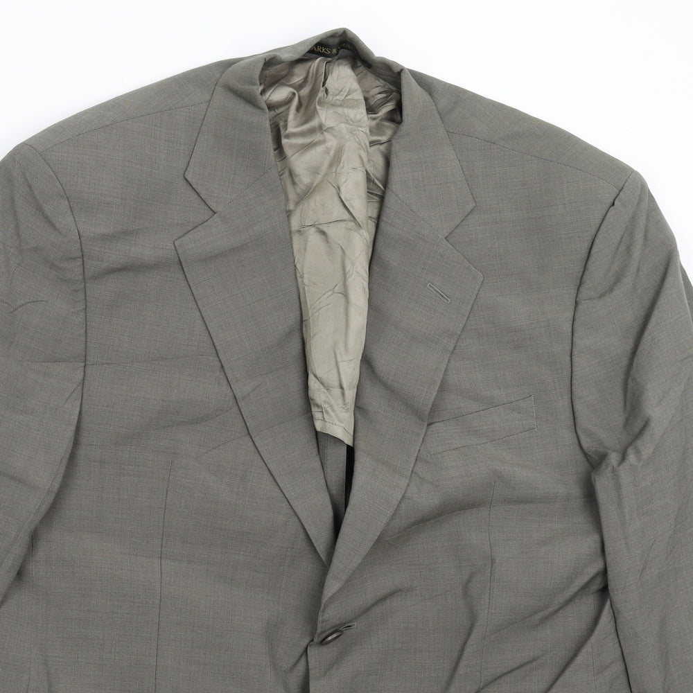 Mens UK Size 42 Marks and Spencer Regular Grey Suit Jacket