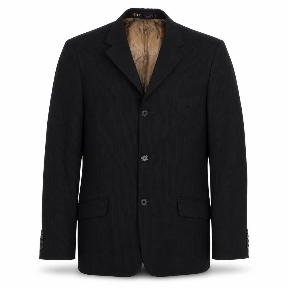 Mens UK Size 40 River Island Regular Black Suit Jacket