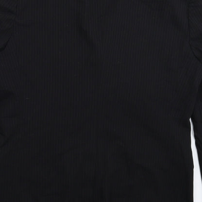 Mens UK Size 40 River Island Regular Black Suit Jacket