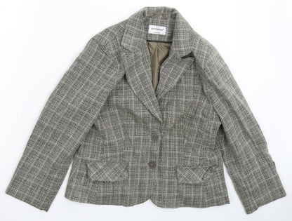 Atmosphere Womens Grey Check  Jacket Blazer Size 14