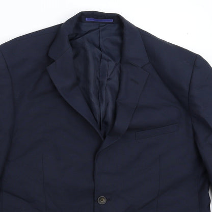 Mens UK Size 42 Marks and Spencer Regular Blue Suit Jacket
