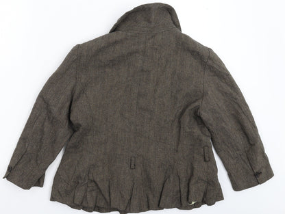 IKKS Womens Grey   Jacket Blazer Size 14